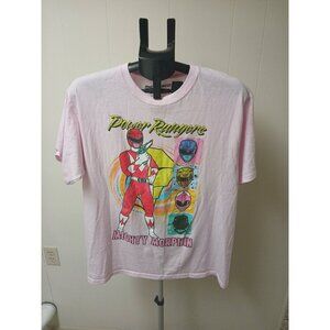 Mighty Morphin Power Rangers - Pink Shirt - Large Cotton TEE!!